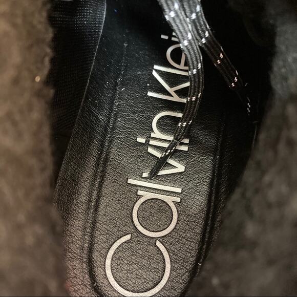 Calvin Klein Cillian Smooth Calf Reflective Boots Size 11.5 - Picture 8 of 9